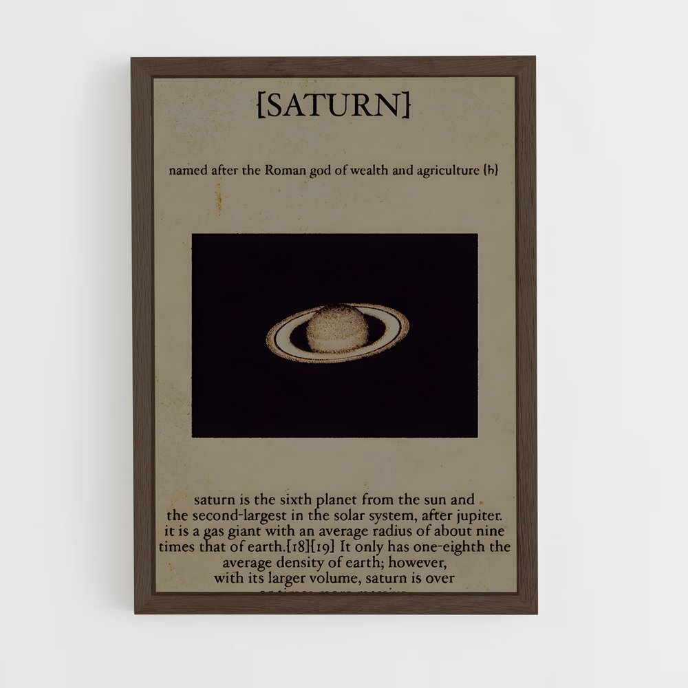 Poster Vintage fascinant astronomie – affiche Espace rétro (vue 5)
